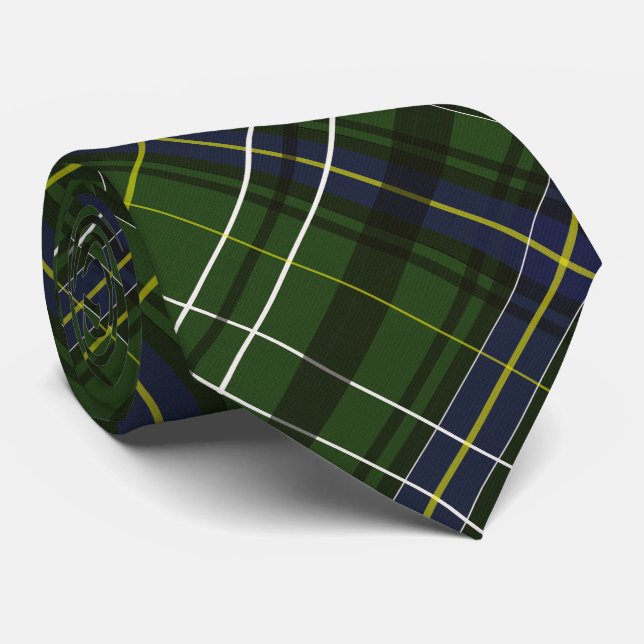 Gravata Xadrez verde (Rolled)