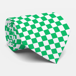 Gravata Xadrez verde clássico
