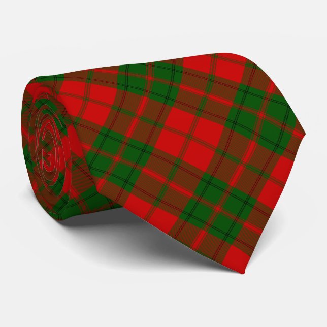 Gravata Xadrez verde-tartan-tartan (Rolled)