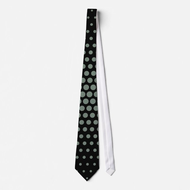 Gravata Xanadu Techno Dots Moderno Preto (Frente)