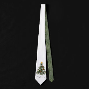 Gravata XMAS assustador   Um Grunge De Árvore De Natal Mui