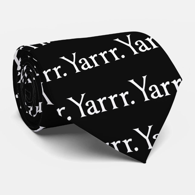 Gravata Yarrr Pirate (Rolled)
