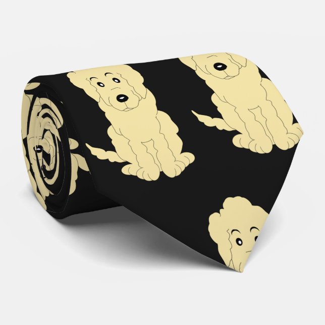 Gravata Yellow Goldendoodle Design Any Colour Background (Rolled)