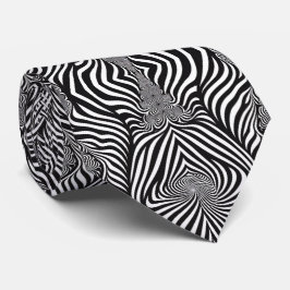 Gravata Zebra Abstrato B&W Sherpa Blanket