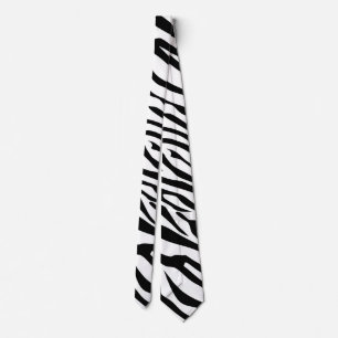 Gravata Zebra de Cor de Fundo Personalizável