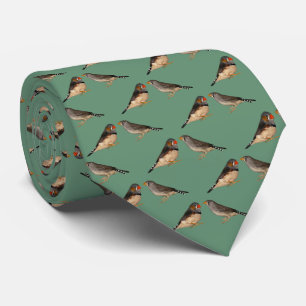 Gravata Zebra Finch Frenzy 2 Tie (Verde)