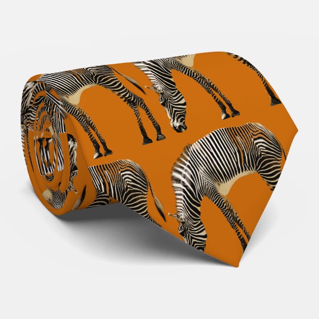 Gravata Zebra Stripes - (Rolled)