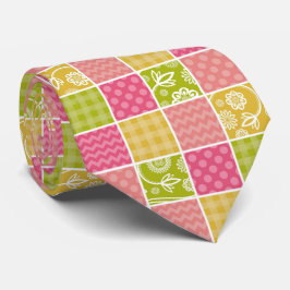 Gravata Zigzag, Chevron, Bolinhas, Gingham, Patchwork