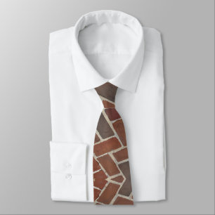 Gravata Zigzag Red Brick
