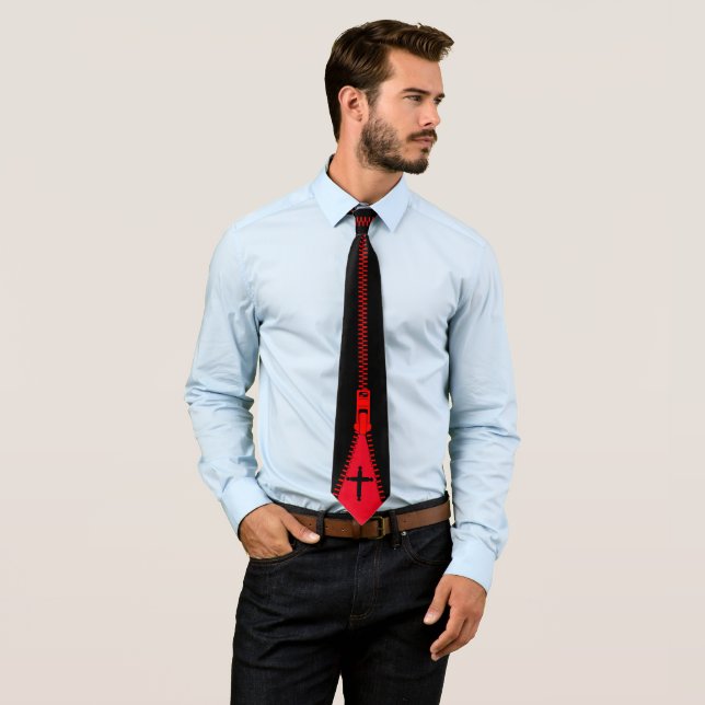 Gravata Zipper Cross Tie (In Situ)