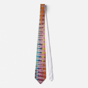 Gravata Zippie Red Tip Tie Dye Necktie