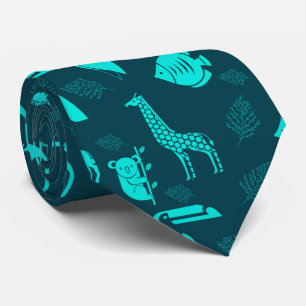Gravata Zoo Animal, Vida Selvagem, Necktie