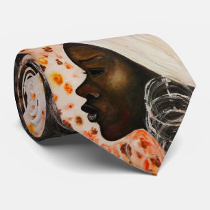 Gravatas Africanas - Linda Mulher - Pintura