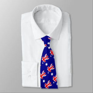 Gravatas australianas, moda, bandeira australiana,