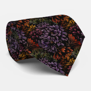 Gravatas De Arte Flor Chrysanthemum Neck