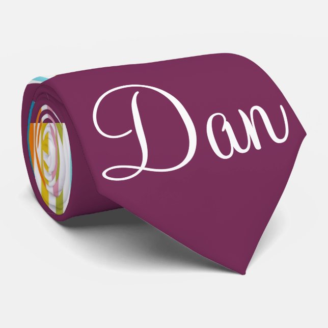 Gravatas de Design Masculinos Stripe de Borgonha (Rolled)