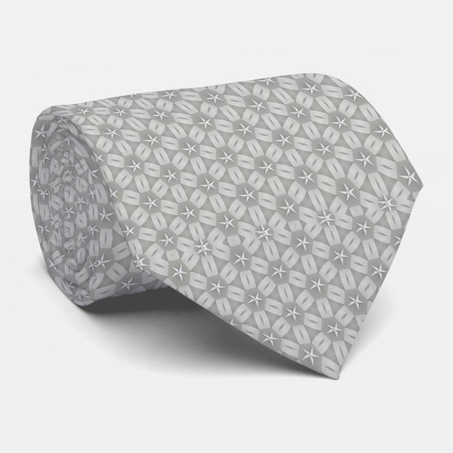 Gravatas de Designer para Homens Cinza (Rolled)