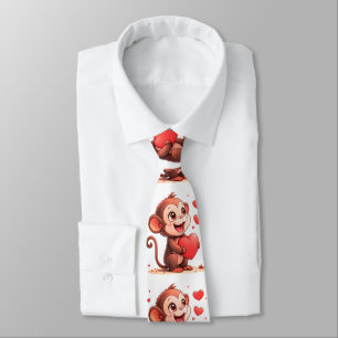 Gravatas de Designer para Homens Corações Vermelho