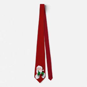 Gravatas de Natal Cláusula Santa Fofa Personaliza