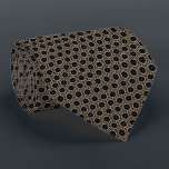 Gravatas de padrão geométrico em tom e preto<br><div class="desc">Gravatas de padrão geométrico em tom e preto</div>