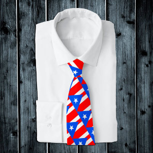 Gravatas de Porto Rico, moda bandeira porto-riquen