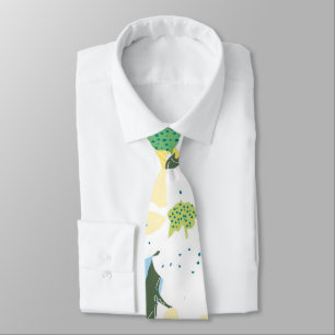 gravatas de sakura de flores amarelas brancas