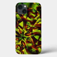 Gravatas deformadas de fitas verdes queimadas