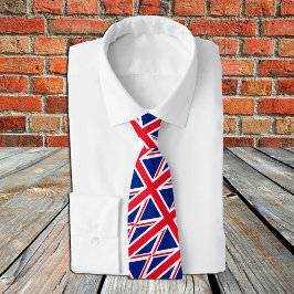 Gravatas do Reino Unido, moda, British Flag