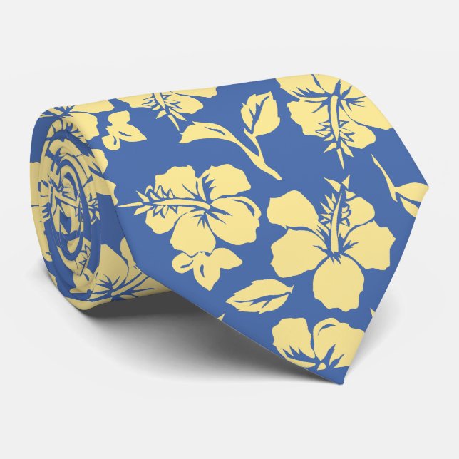 Gravatas havaianas do hibiscus de Pareau do (Rolled)