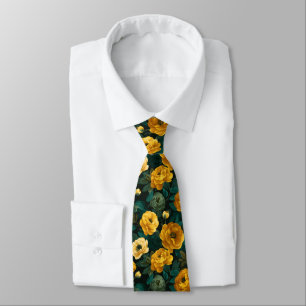 Gravatas Masculinas Elegantes Ranunculus Floral