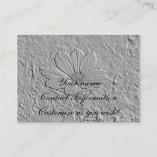 Grave o cartão da flor do cosmos do olhar