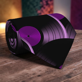 Grave Retro em Vinil Cultura Pop Gravata Cravata