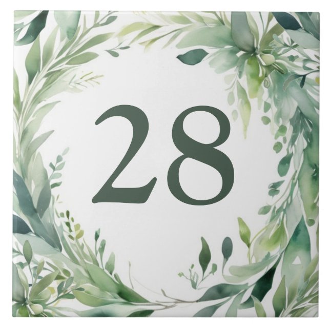 Graves Verdes Personalizados Sinal de Número de Ca (Frente)