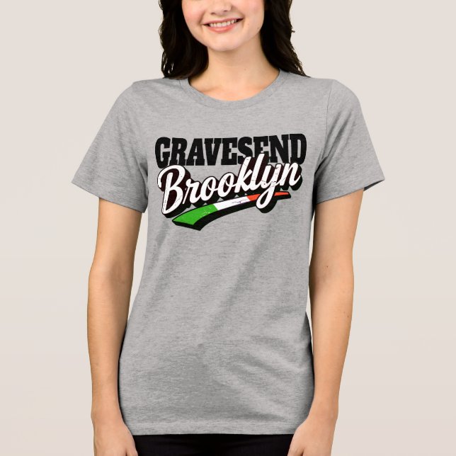 Gravesend Brooklyn  Tri-Blend Shirt (Frente)