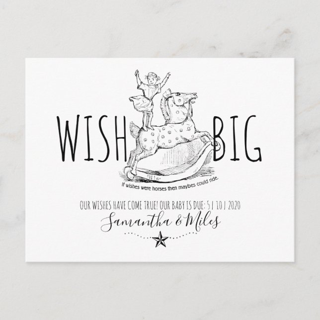 Gravidez Anúncio Vintage Enroscando Criança de Cav (Frente)