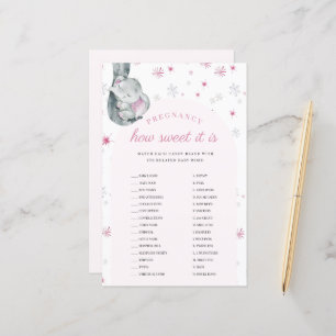 Gravidez Como É Doce É Jogo De Chá de fraldas Rosa