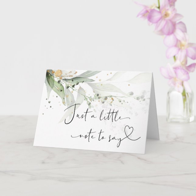 Gravidez Revelação De Bebê Para Cartão Eucalyptus  (Orquídea)