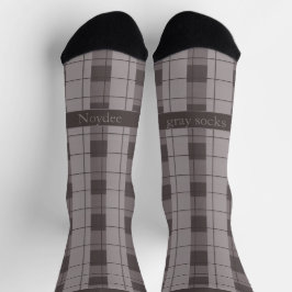 Gray and Grey Plaid, Text on Foot