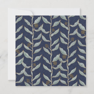 Gray floral vines