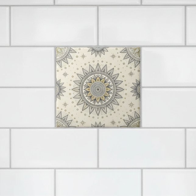 Gray Gold Mandala Pattern (Criador carregado)