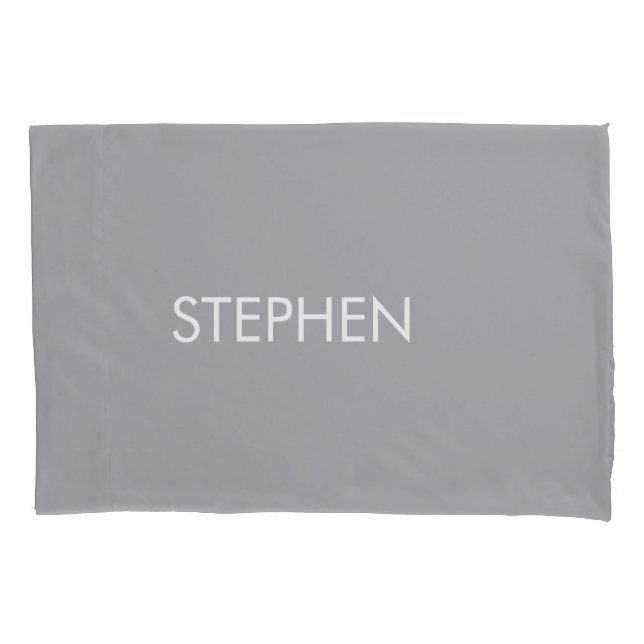 Gray minimalist custom name  (Frente)