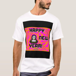 Grays New Year Deseja Camisa Branca Básica Masculi