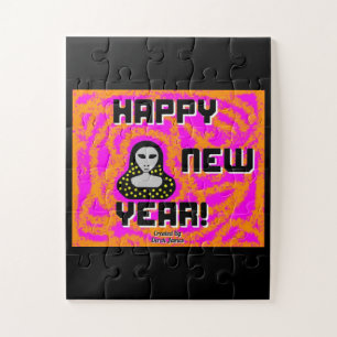 Grays New Year Deseja Quebra-cabeça 30 Peças Sobre