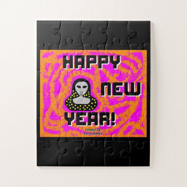 Grays New Year Deseja Quebra-cabeça 30 Peças Sobre (Vertical)