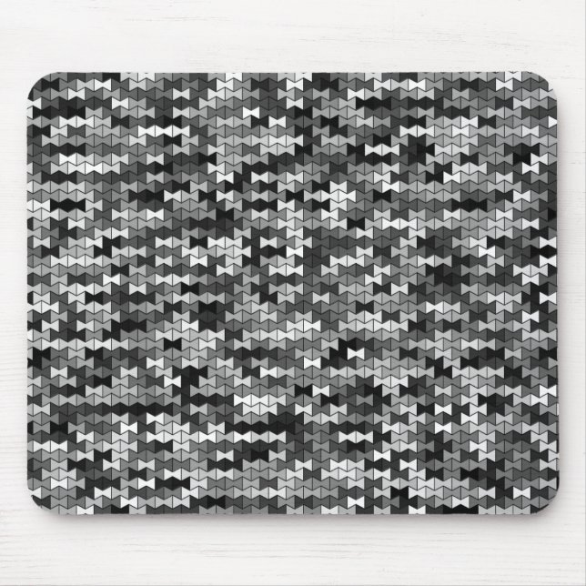 Grayscale Bowties Mousepad (Frente)