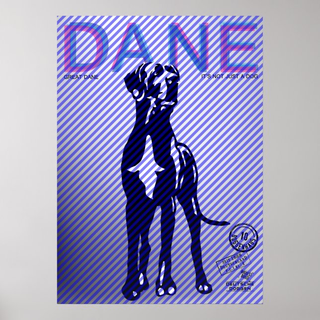 Great Dane Poster (Frente)