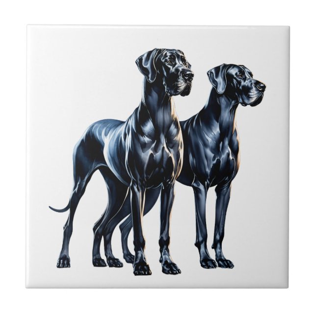Great Danes Watercolor (Frente)