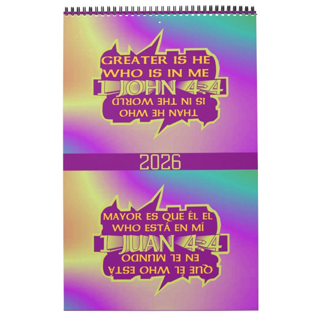 Greater is He© - Calendário Esp & Ing (Capa)