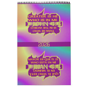 Greater is He© - Calendário Esp & Ing