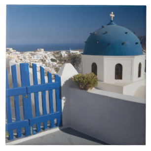 Grécia e Ilha Grega de Santorini a partir do